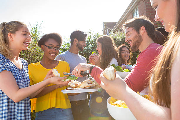 istock Group of Friends Having a Barbecue 468716036