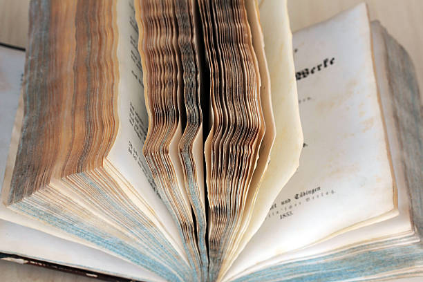 istock beautiful old book from 1853 468721260