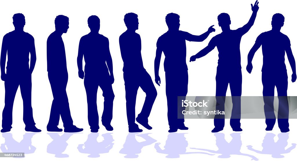 silhouette of a man Adult stock vector