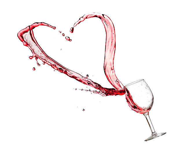 istock Heart splash from a glass of red wine 468724839