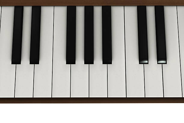 Piano keys - 3d rendedred illustration