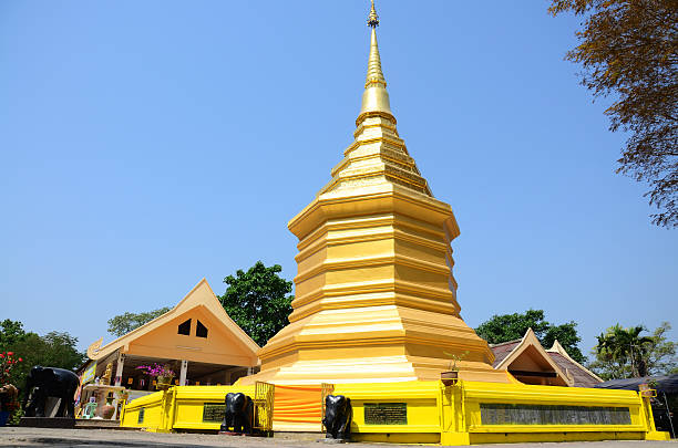 Wat Phra That Doi Chom Thong in Chiang Rai, Thailand stock photo