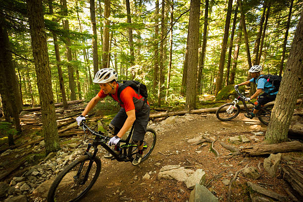 istock Mountain Biking Couple 468727296