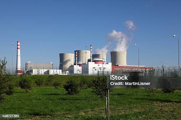 Nuclear Power Plant Temelin In Czech Republic Europe Stock Photo - Download Image Now