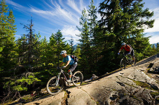 istock Mountain Biking Couple 468728020