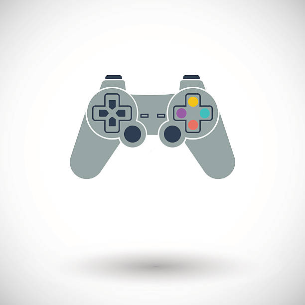 illustrations, cliparts, dessins animés et icônes de jeu de l'icône - video game gamepad illustration and painting vector