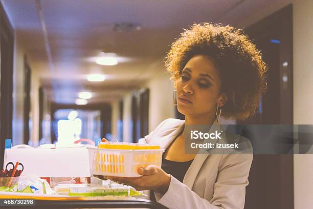 Room Service Female Manager At Work Stock Photo - Download Image Now - Hotel, Manager, African-American Ethnicity