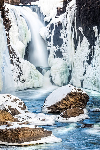 Frozen Great Falls of the Passaic River