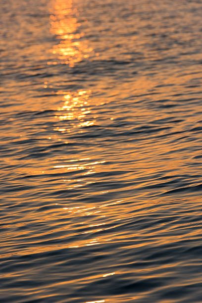 istock Blur background of the water surface at sunset 468732962