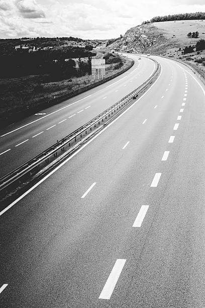 istock Highway through France at summer time 468733666