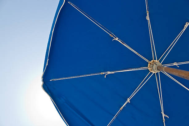 istock Sun umbrella on a bright, sunny day 468734791
