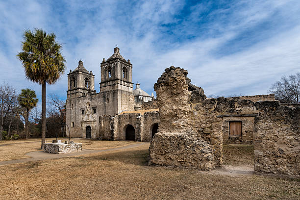 istock Sunny day at Mission Concepcion 468735609
