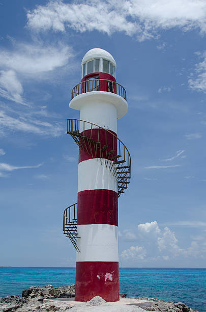 istock Punta Cancun lighthouse at the middle of noon heat 468736391