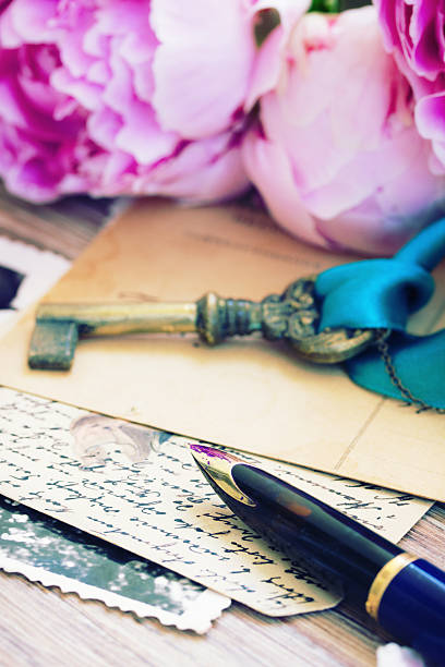 istock quill pen and antique letters 468738982