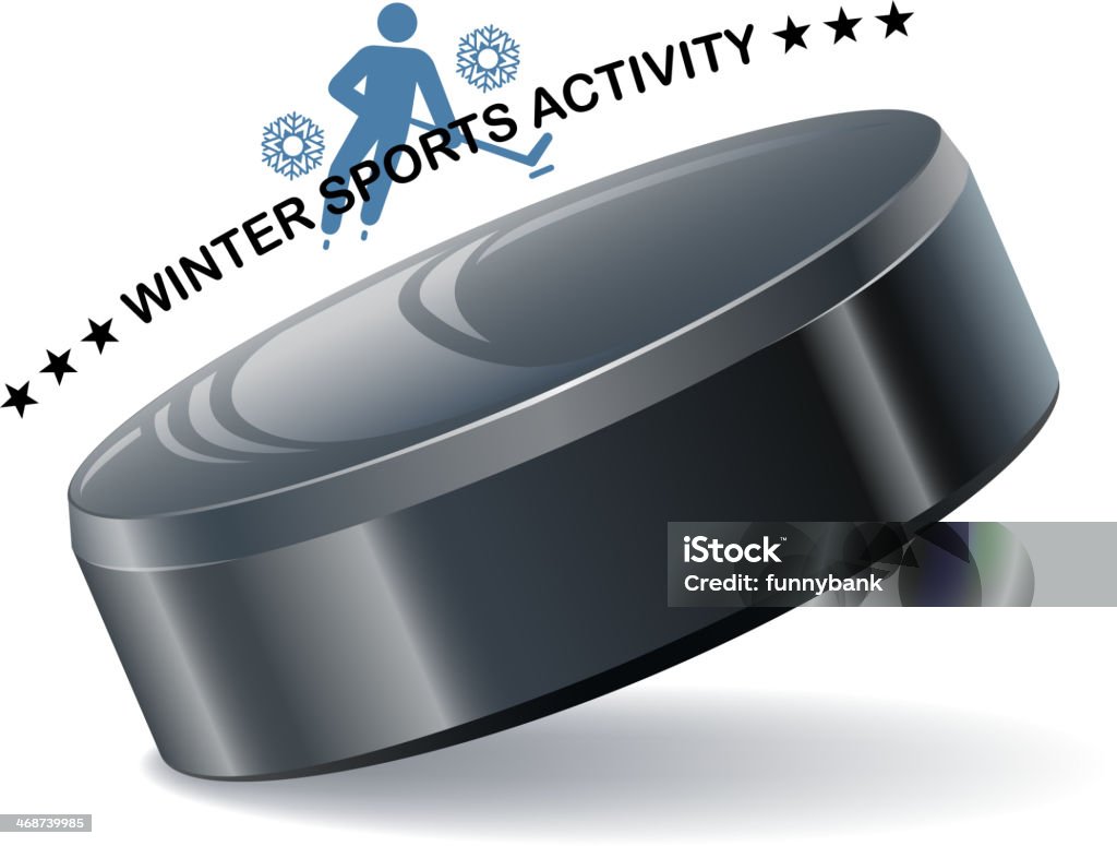 roller hockey label design of vector roller hockey label. Cold Temperature stock vector