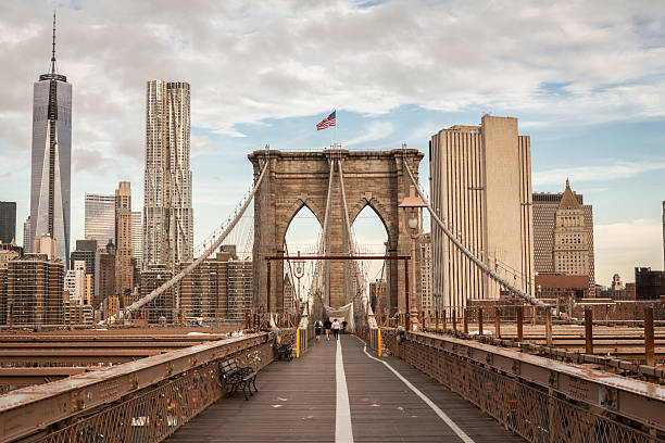 Brooklyn Bridge, New York, USA stock photo