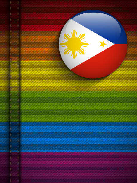 ゲイのフラグボタンジーンズの素材の質感フィリピン - symbols of peace flag gay pride flag banner点のイラスト素材／クリップアート素材�／マンガ素材／アイコン素材