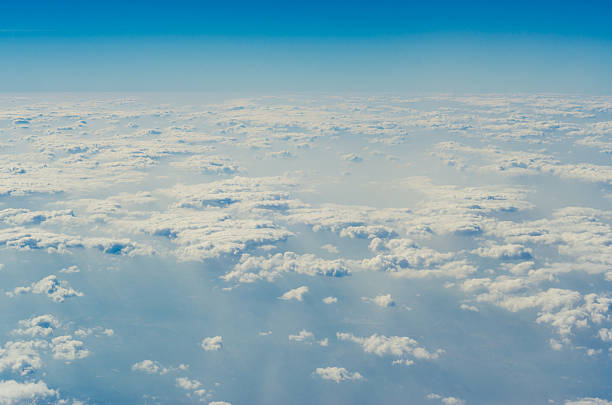 istock Blue sky with clouds,Layers of the atmosphere. 468749115