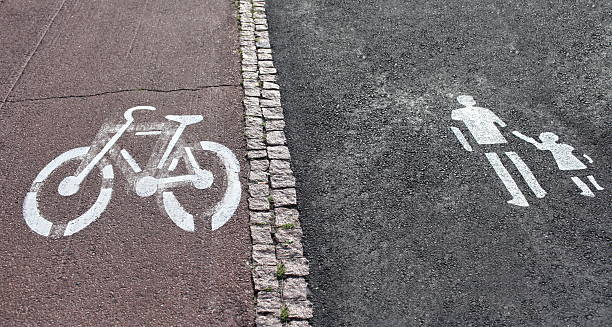 istock Walk and bike path Sign 468752888