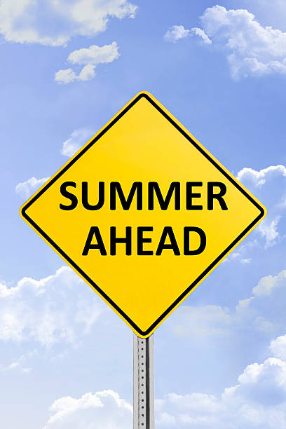 istock Summer Ahead Yellow Road Sign 468755406