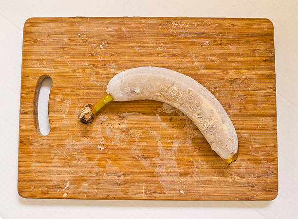 Frozen Banana stock photo