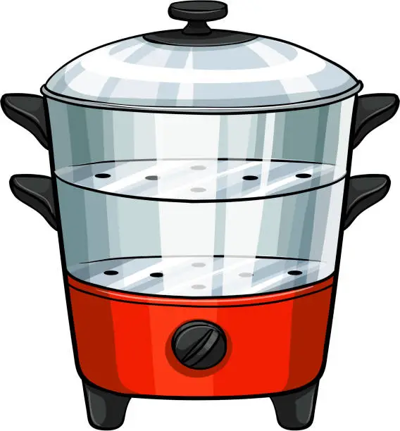 Vector illustration of Double boiler