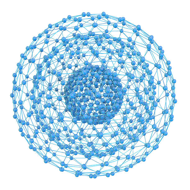 ilustración 3d prestado nanostructure - - quantum nanotechnology nobody molecule fotografías e imágenes de stock