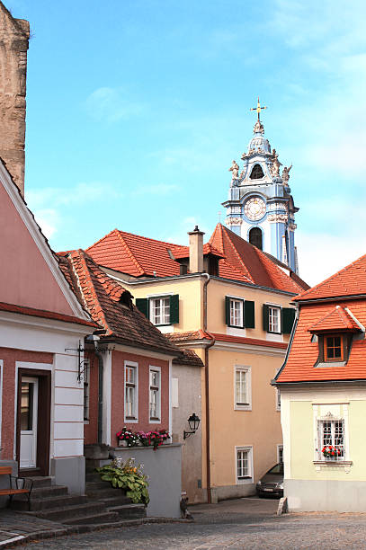 istock Old street in Durnstein, Austria 468761949