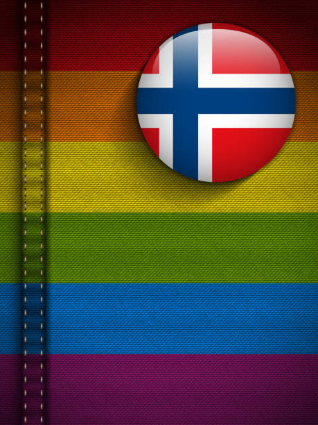 ゲイのフラグボタンジーンズの素材の質感ノルウェー - symbols of peace flag gay pride flag banner点のイラスト素材／クリップアート素材／マンガ素材／アイコン素材