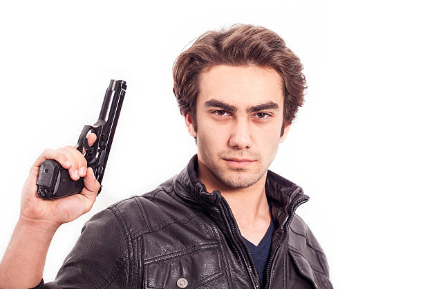 istock The man holding a gun 468762774