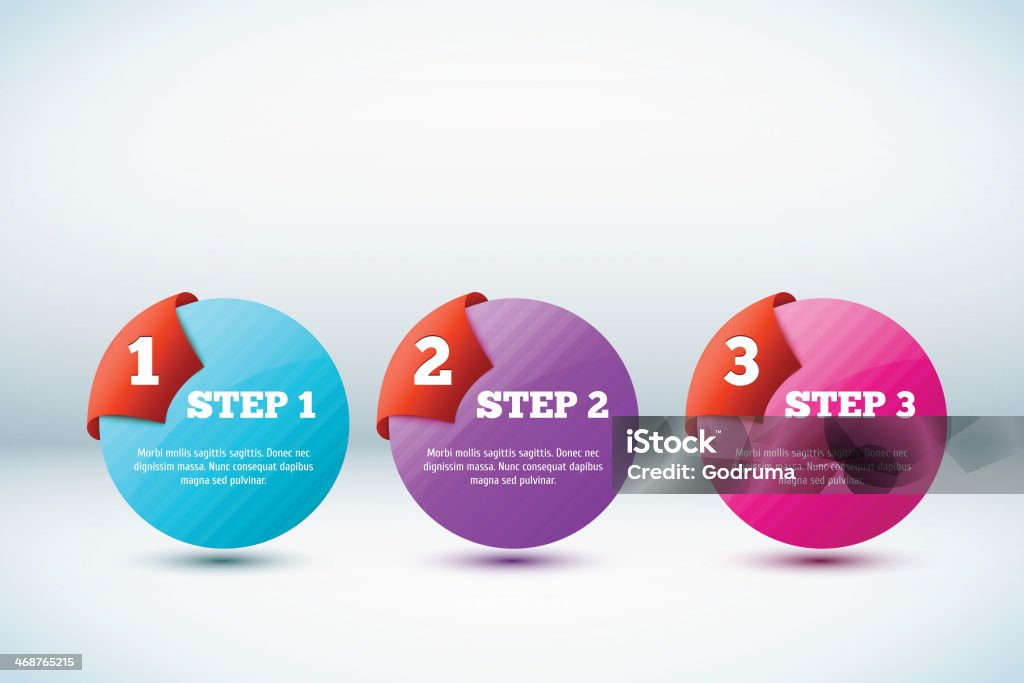 Vector 3d Progress Background Stock Illustration - Download Image Now ...