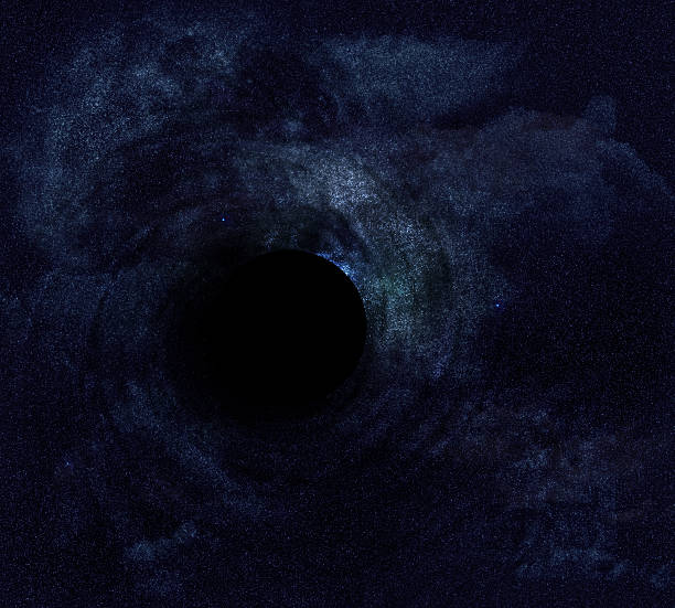 istock Star field showing black hole 468765489