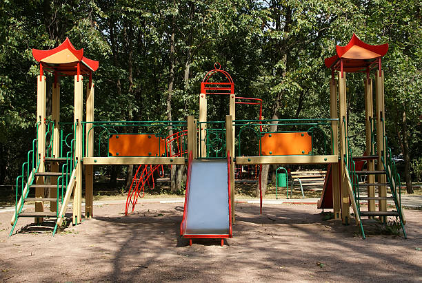 istock colorful playground in a park. 468768503