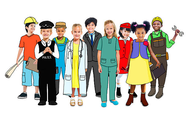 istock Children Wearing Future Job Uniforms Concept 468772858