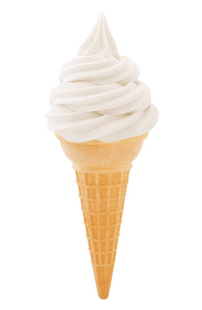 istock Vanilla cone ice cream isolated in white 468773560