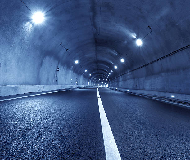 istock Abstract car in the tunnel trajectory 468774977
