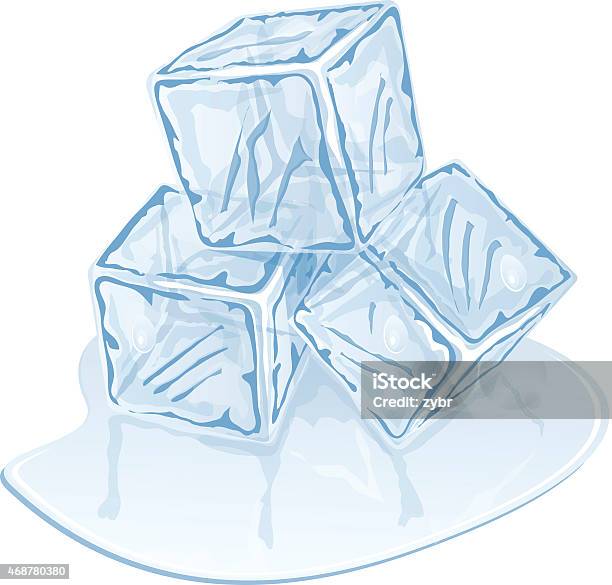 Ice Cube Pile Stock Illustration - Download Image Now - 2015, Abstract, Art