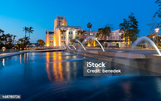 istock Downtown San Diego Waterfront Park Fountains 468780726