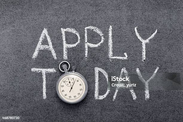 Apply Today Stock Photo - Download Image Now - Today - Single Word, Applying, Deadline
