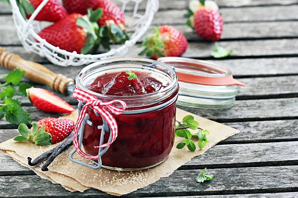 istock Homemade delicious strawberry jam 468783598