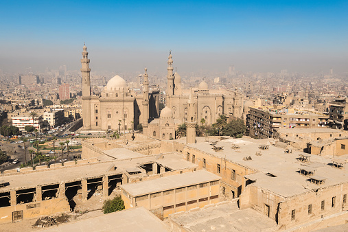 Downtown of Cairo seen from the Saladin Citadel (Egypt)