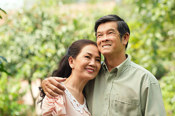 istock Cheerful senior couple 468786606