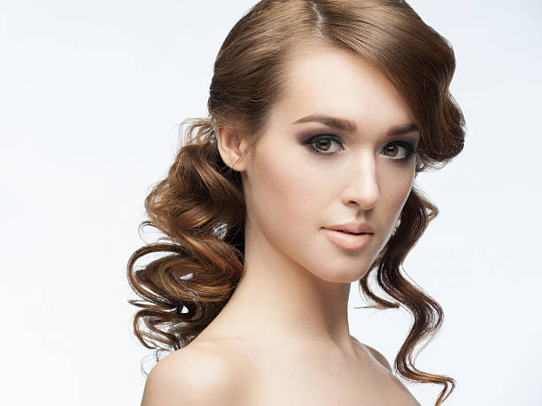 istock Girl with makeup and hairstyle 468792821