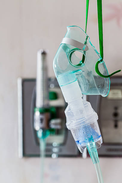 istock Close-up image of a medical oxygen mask 468795452
