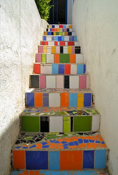 istock Colorful stairway in Valparaiso, Chile 468795500
