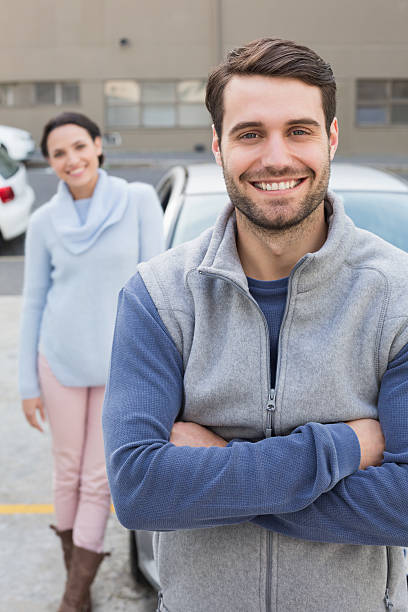 istock Young couple smiling at the camera 468799828