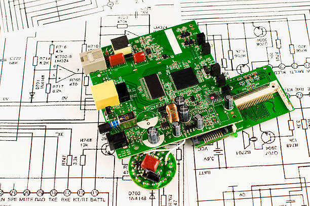 istock Several circuits of the green  color 468801182