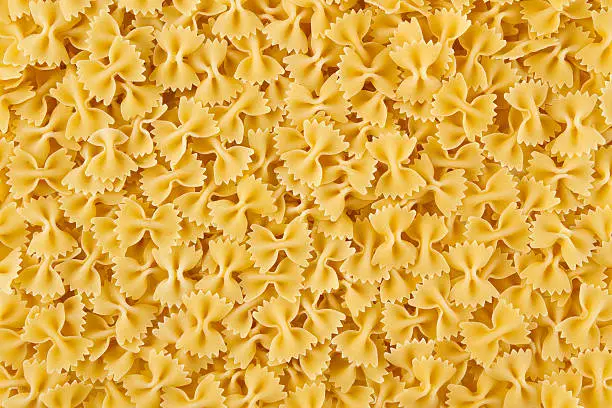 The seamless food background was created with Italian Pasta "Farfalle". It is a seamless food background for food and drink or other creative concepts.
