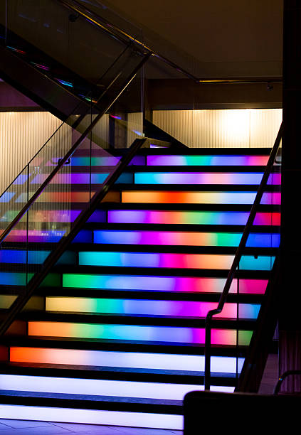 Rainbow Staircase stock photo