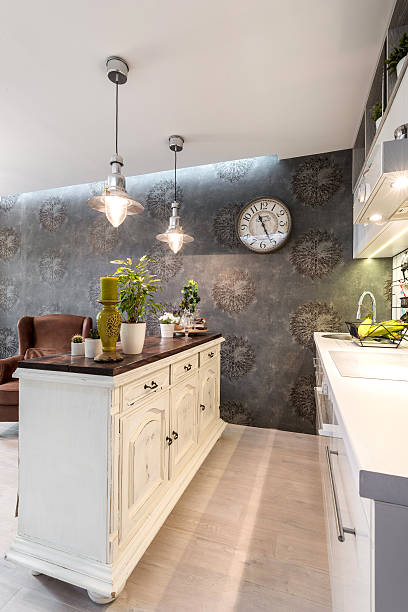 istock Beautiful kitchen in luxury home 468802176
